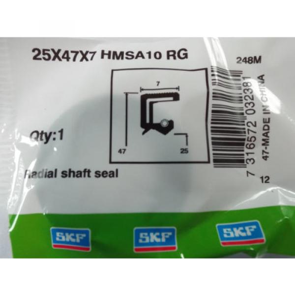 Oil Seal SKF 25x47x7mm Double Lip R23/TC #2 image