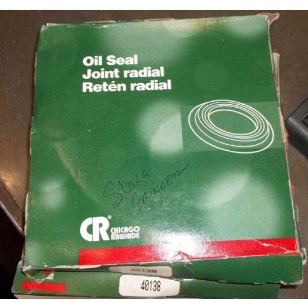 SKF CHICAGO RAWHIDE OIL SEAL 40138 LIP TYPE SMALL JOINT RADIAL  (D2) #2 image