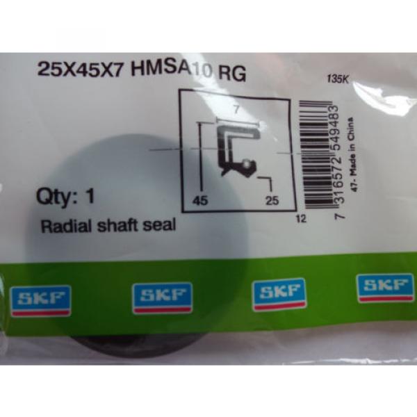 Oil Seal SKF 25x45x7mm Double Lip R23/TC #2 image