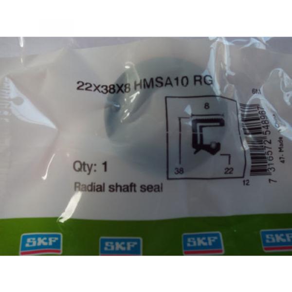 Oil Seal SKF 22x38x8mm Double Lip R23/TC #2 image
