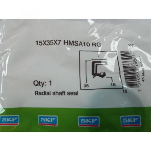 Oil Seal SKF 15x35x7mm Double Lip R23/TC #2 image