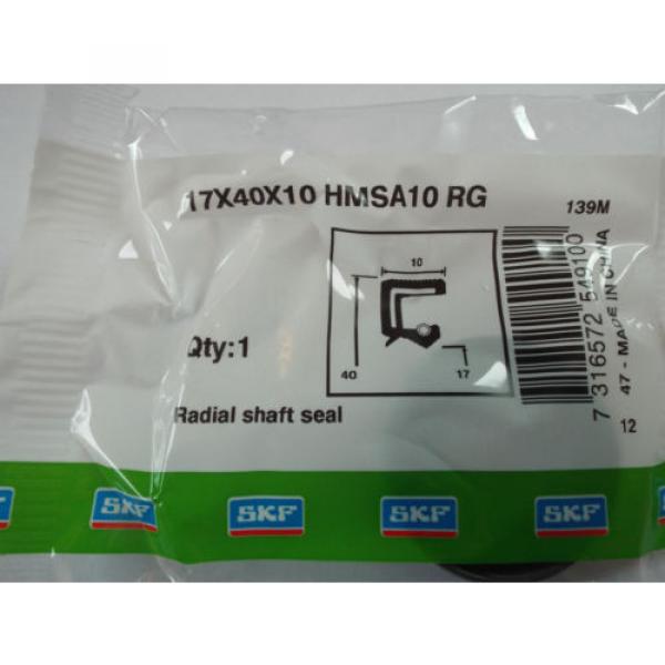 Oil Seal SKF 17x40x10mm Double Lip R23/TC #2 image