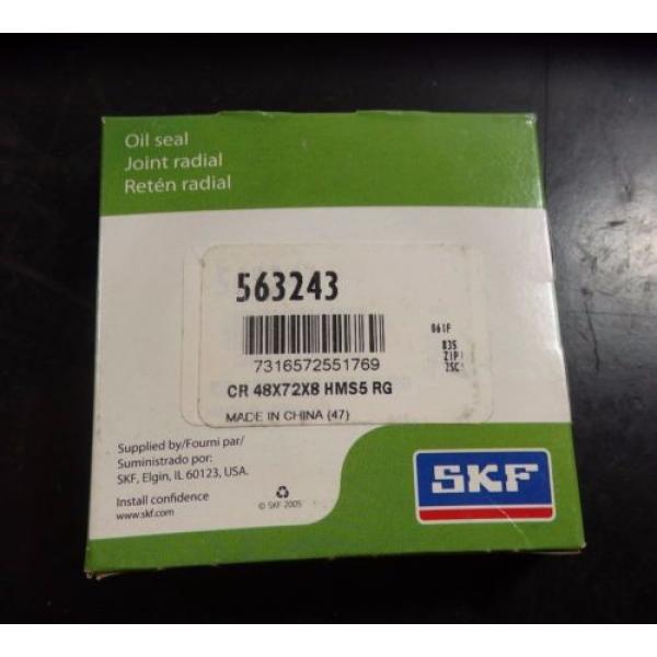 SKF Nitrile Oil Seal, QTY 1, 48mm x 72mm x 8mm, 563243 |7862eJO1 #4 image