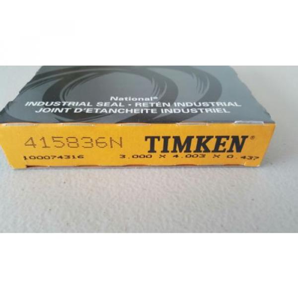 415836N TIMKEN NATIONAL  CR SKF 29925 3.0 X 4.0 X .437 OIL GREASE SEAL #3 image