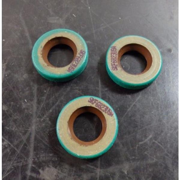 SKF Fluoro Rubber Oil Seals, QTY 3, .625&#034; x 1.124&#034; x .25&#034;, 6823 |9227eJN1 #1 image
