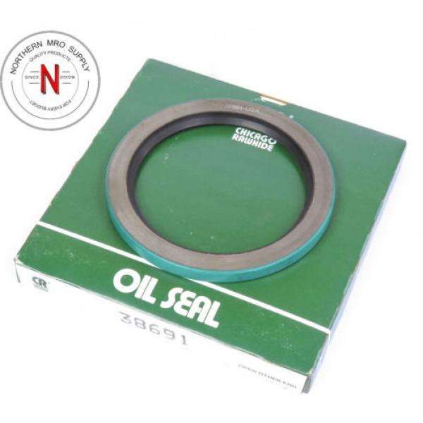 SKF / CHICAGO RAWHIDE CR 38691 OIL SEAL, 3.875&#034; (3-7/8&#034;) x 4.999&#034; x .375&#034; (3/8&#034;) #1 image