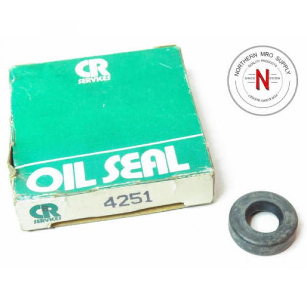 SKF / CHICAGO RAWHIDE 4251 OIL SEAL, .4375&#034; x .875&#034; x .250&#034; #1 image