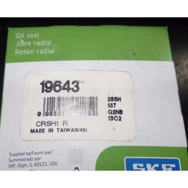SKF Nitrile Oil Seal, QTY 1, 1.969&#034; x 2.875&#034; x .469&#034;, 19643 |0032eJO1 #4 image