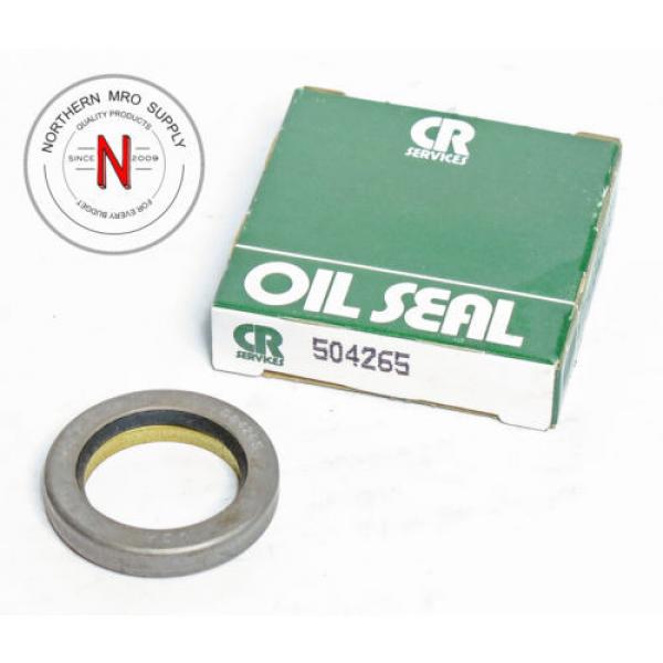 SKF / CHICAGO RAWHIDE CR 504265 OIL SEAL, 1.125&#034; x 1.628&#034; x .28125&#034; (9/32&#034;) #1 image