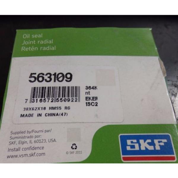 SKF Radial Shaft Oil Seals, QTY 2, 38mm x 62mm x 10mm, 563109 |2124eJN3 #5 image