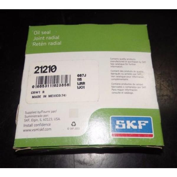 SKF Nitrile Oil Seal, CRW1 Design, QTY 1, 2.125&#034; x 3.061&#034; x .5&#034;, 21210 |0816eJO2 #4 image