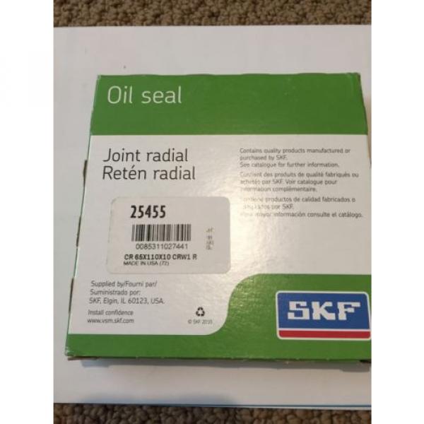 SKF Brand.  Chicago Rawhide 25455 Oil Seal #2 image
